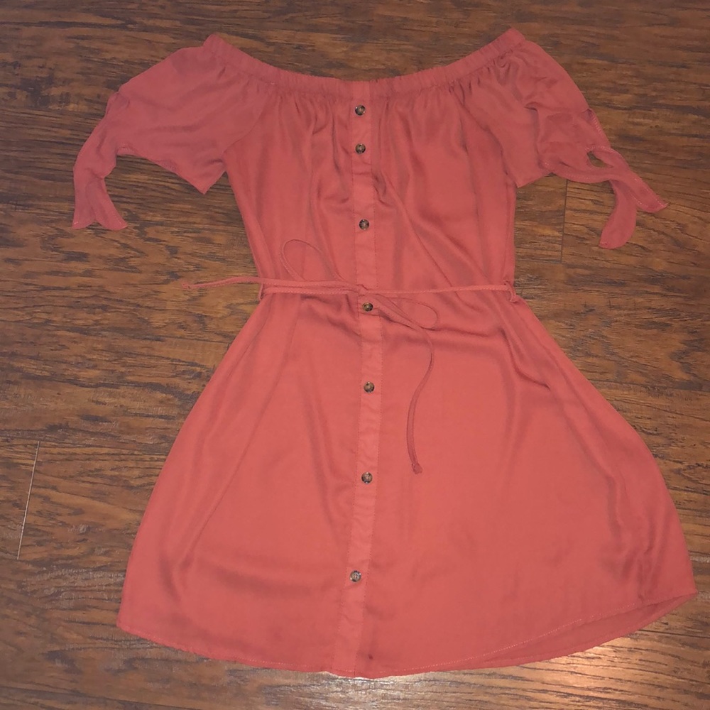 Open Neck, Loose Fit Dress